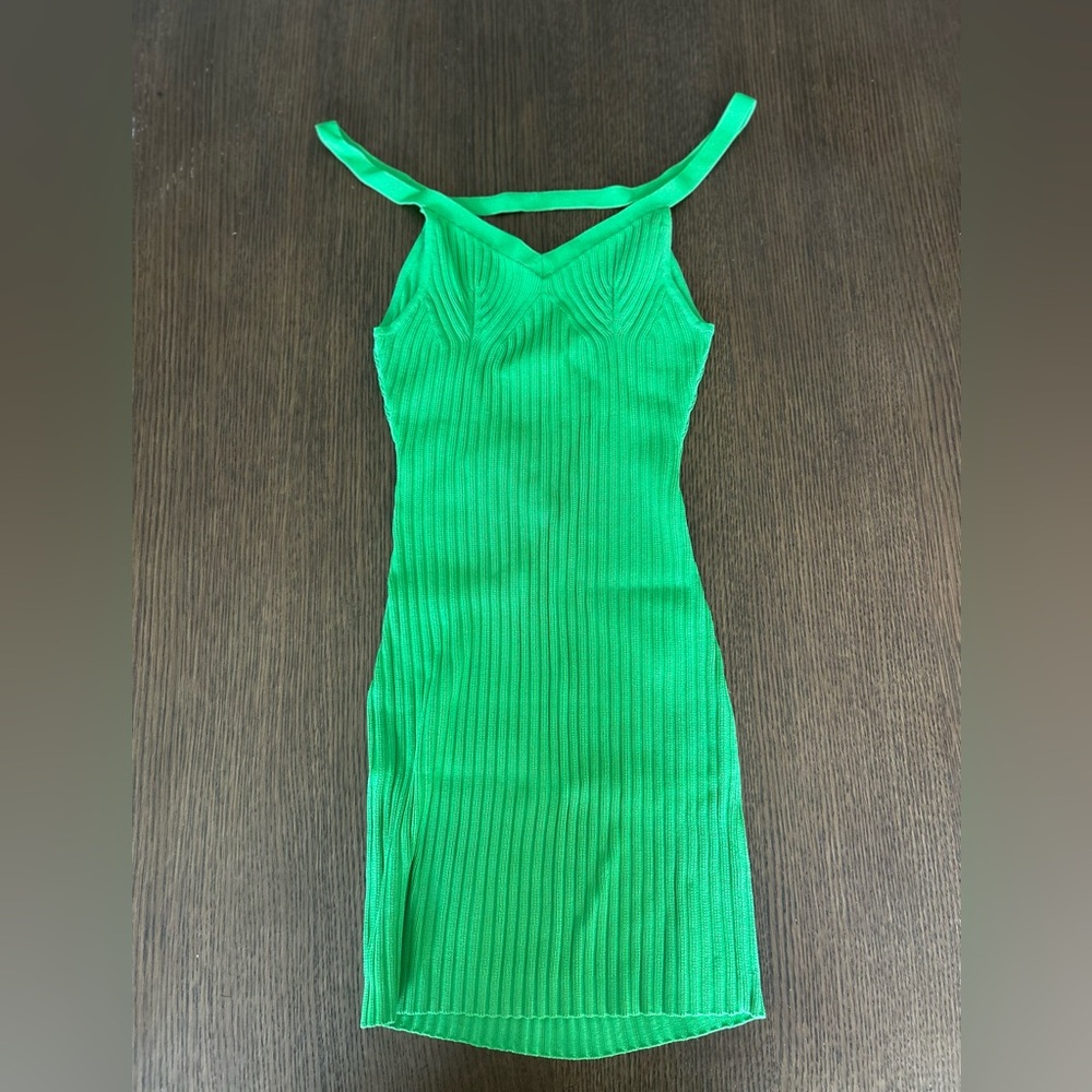 SER.O.YA Bodycon Dress in Bright Green